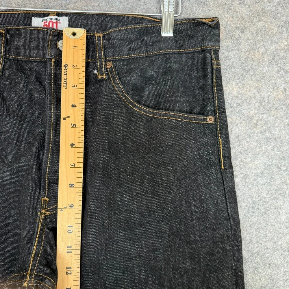 Vintage‎ Levi's 501 Jeans Mens 36x30 (fits 35x30) Dark Gray 90s Y2k Rugged Denim